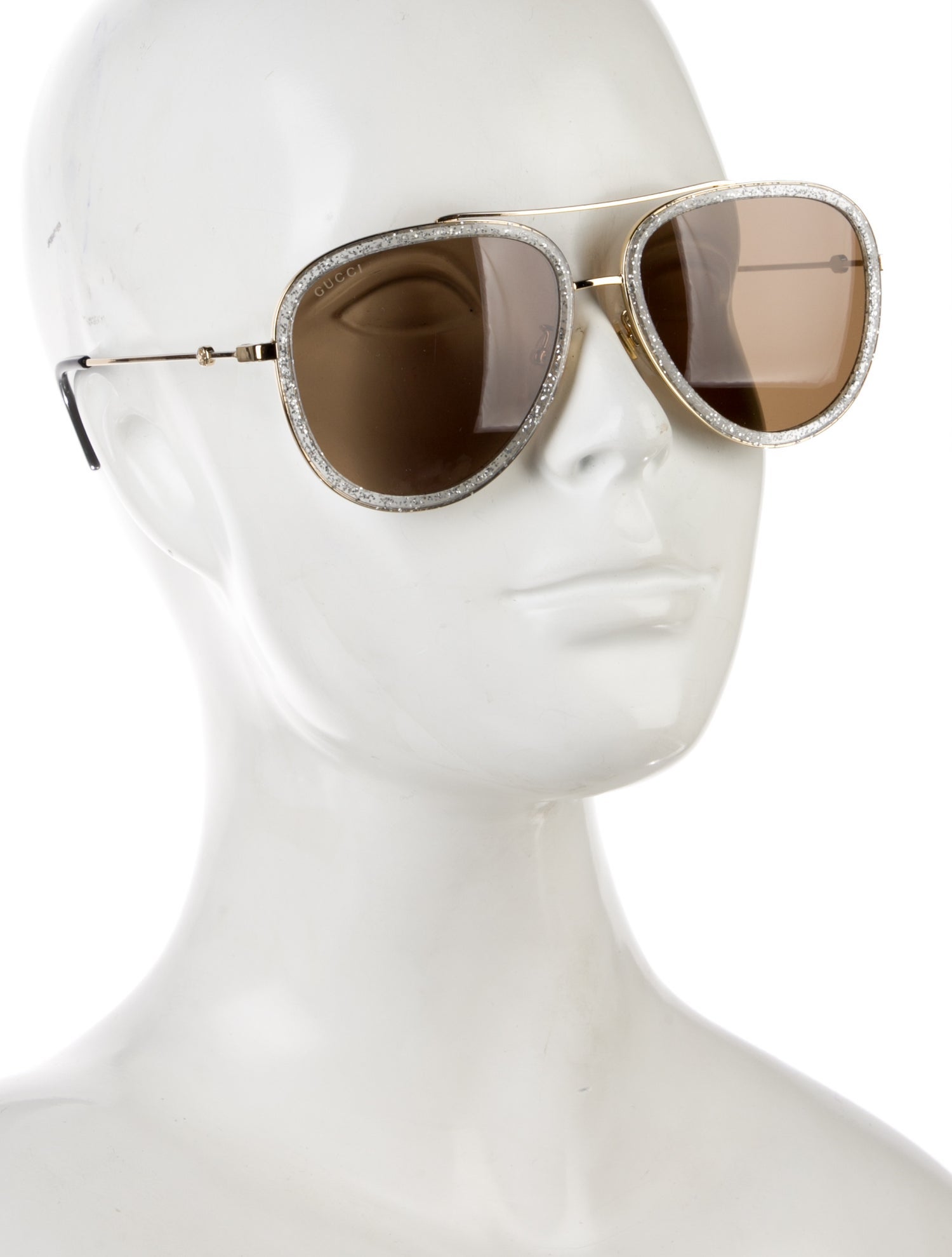 Gucci Aviator Mirrored Sunglasses